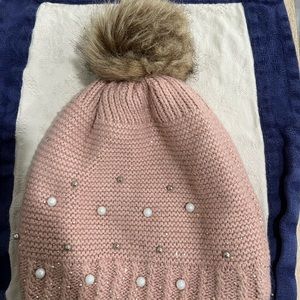 Winter hat with faux fur